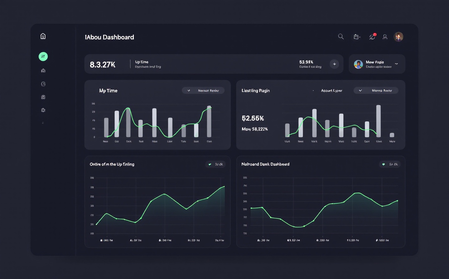 StatusBewaker dashboard showing real-time uptime metrics for Dutch servers and services
